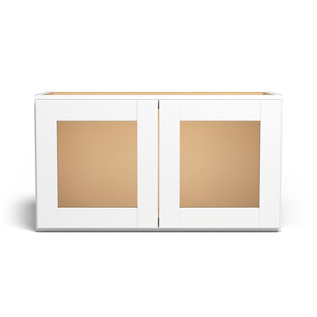 Special Order - 27" x 15" Wall Cabinet with Acrylic Mullion Doors Arcadia White Shaker - W2715GMD