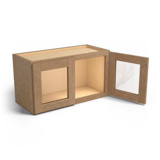 Special Order - 27" x 15" Wall Cabinet with Acrylic Mullion Doors Sonona Sand - W2715GMD GHI published-all-channels Sonona Sand Special Order SPSNS Upper Wall Cabinets Wall Cabinets