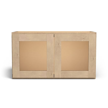 Special Order - 27" x 15" Wall Cabinet with Acrylic Mullion Doors Sonona Wheat - W2715GMD GHI Sonona Wheat Special Order SPSNW Upper Wall Cabinets Wall Cabinets