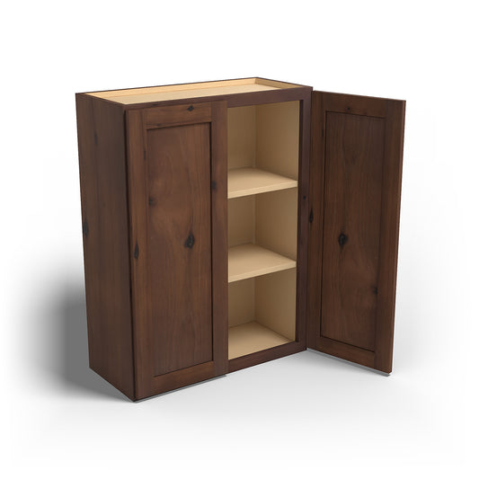 Special Order - 27" x 36" Wall Cabinet Rustic Walnut - W2736 36" Wall Cabinets GHI Rustic Walnut Special Order SPRWS Wall Cabinets