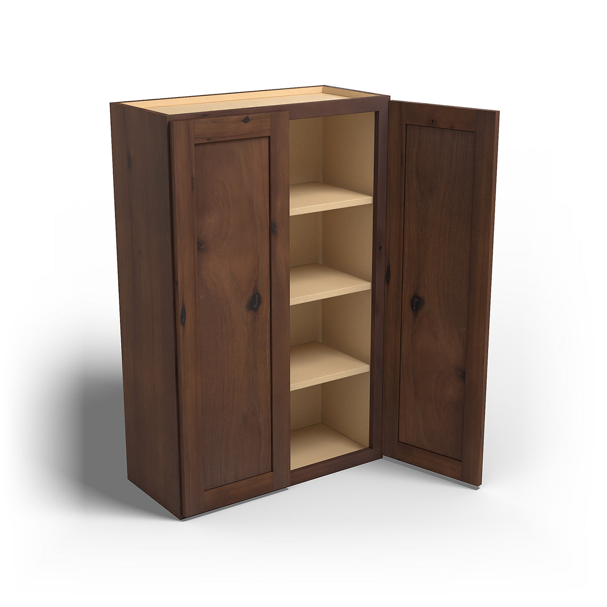 Special Order - 27" x 42" Wall Cabinet Rustic Walnut - W2742 42" Wall Cabinets GHI Rustic Walnut Special Order SPRWS Wall Cabinets