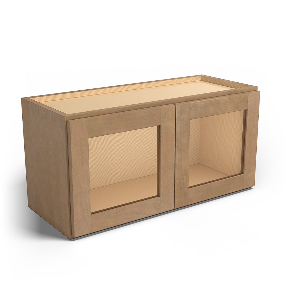 Special Order - 30" x 15" Wall Cabinet with Acrylic Mullion Doors Sonona Sand - W3015GMD GHI Sonona Sand Special Order SPSNS Upper Wall Cabinets Wall Cabinets