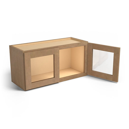 Special Order - 30" x 15" Wall Cabinet with Acrylic Mullion Doors Sonona Sand - W3015GMD GHI published-all-channels Sonona Sand Special Order SPSNS Upper Wall Cabinets Wall Cabinets