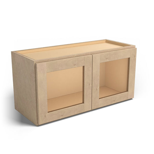 Special Order - 30" x 15" Wall Cabinet with Acrylic Mullion Doors Sonona Wheat - W3015GMD GHI Sonona Wheat Special Order SPSNW Upper Wall Cabinets Wall Cabinets
