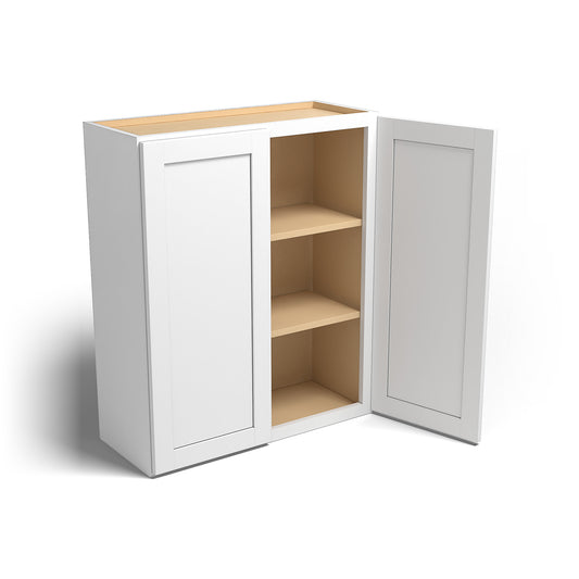 Special Order - 30" x 36" Wall Cabinet Arcadia White Shaker - W3036 36" Wall Cabinets Arcadia White GHI SPACW Special Order Wall Cabinets