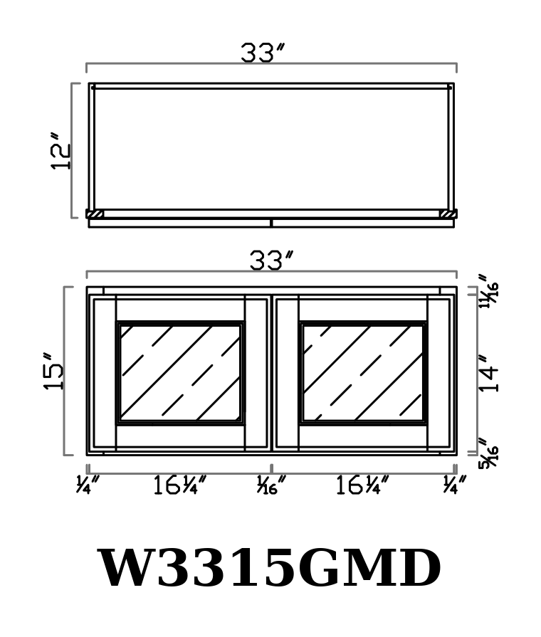 GHI line drawing W3315GMD