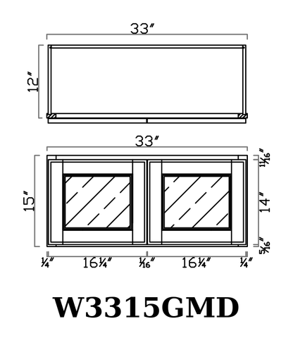 GHI line drawing W3315GMD