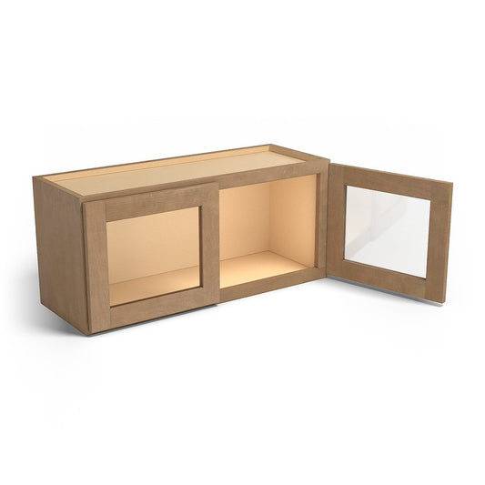 Special Order - 33" x 15" Wall Cabinet with Acrylic Mullion Doors Sonona Sand - W3315GMD GHI published-all-channels Sonona Sand Special Order SPSNS Upper Wall Cabinets Wall Cabinets