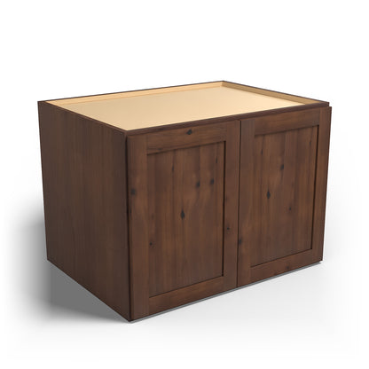Special Order - 33" x 24" x 24" Wall Cabinet Rustic Walnut - W332424 GHI Rustic Walnut Special Order SPRWS Upper Wall Cabinets Wall Cabinets