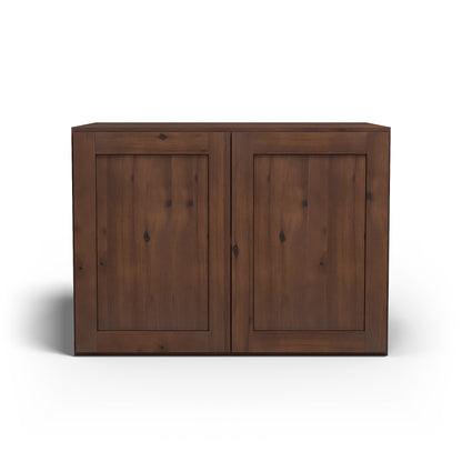 Special Order - 33" x 24" x 24" Wall Cabinet Rustic Walnut - W332424 GHI Rustic Walnut Special Order SPRWS Upper Wall Cabinets Wall Cabinets