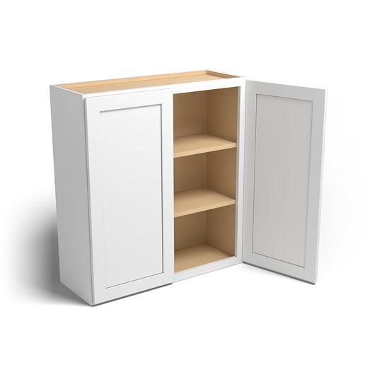 Special Order - 33" x 36" Wall Cabinet Arcadia White Shaker - W3336 30" Wall Cabinets Arcadia White GHI SPACW Special Order Wall Cabinets