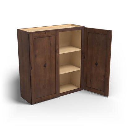 Special Order - 33" x 36" Wall Cabinet Rustic Walnut - W3336 36" Wall Cabinets GHI Rustic Walnut Special Order SPRWS Wall Cabinets