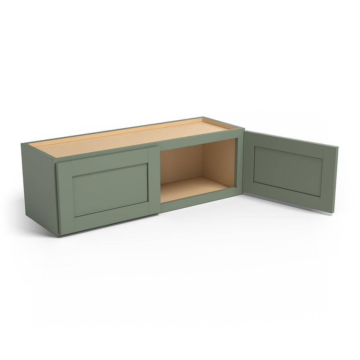 Special Order - 36" x 12" Wall Cabinet Forest Green - W3612 Forest Green GHI Special Order SPFRG Upper Wall Cabinets Wall Cabinets