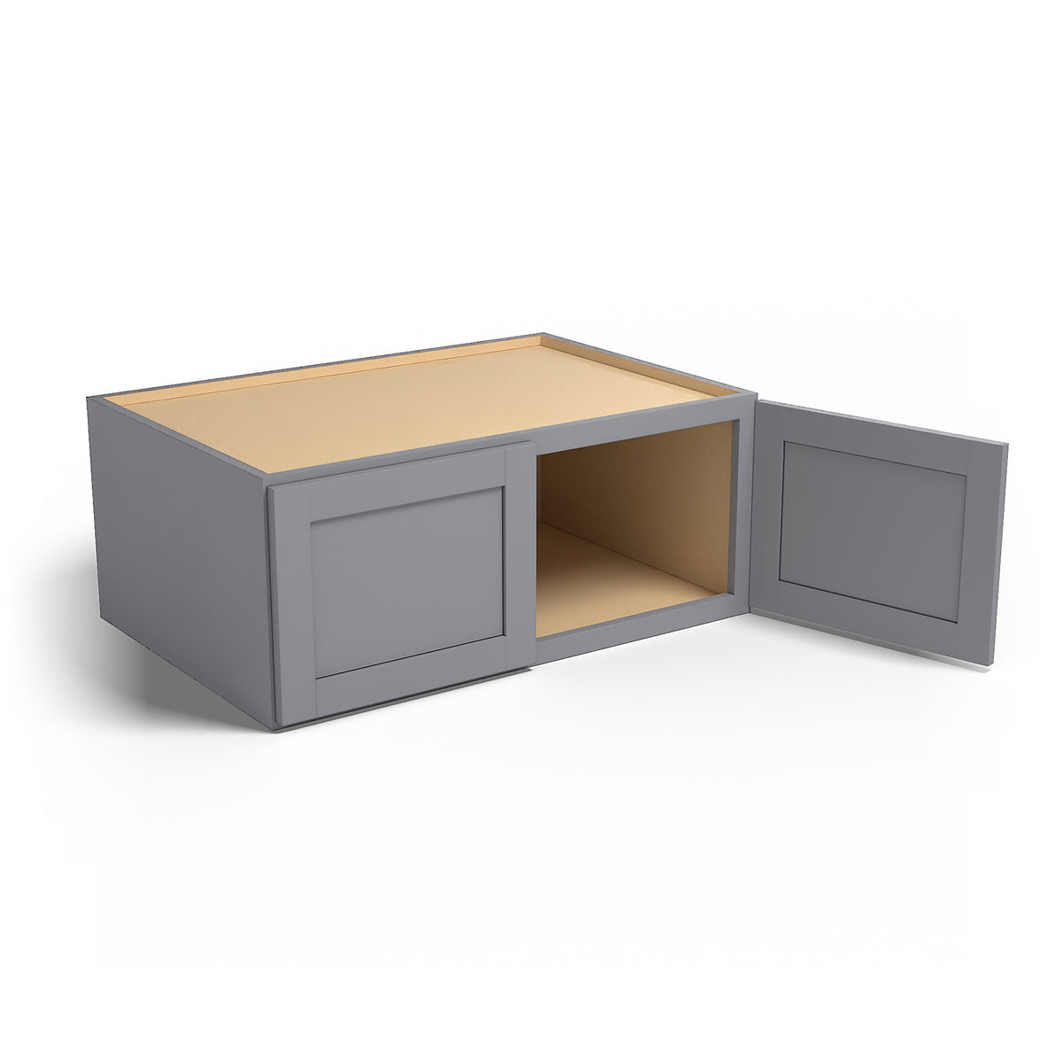Special Order - 36" x 15" x 24" Wall Cabinet Pacific Gray - W361524 GHI Pacific Gray Special Order SPPGS Upper Wall Cabinets Wall Cabinets