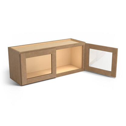 Special Order - 36" x 15" Wall Cabinet with Acrylic Mullion Doors Sonona Sand - W3615GMD GHI Sonona Sand Special Order SPSNS Upper Wall Cabinets Wall Cabinets