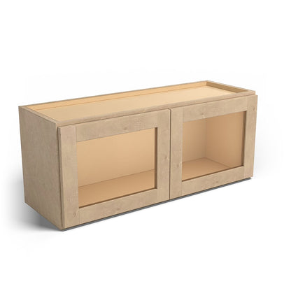 Special Order - 36" x 15" Wall Cabinet with Acrylic Mullion Doors Sonona Wheat - W3615GMD GHI Sonona Wheat Special Order SPSNW Upper Wall Cabinets Wall Cabinets