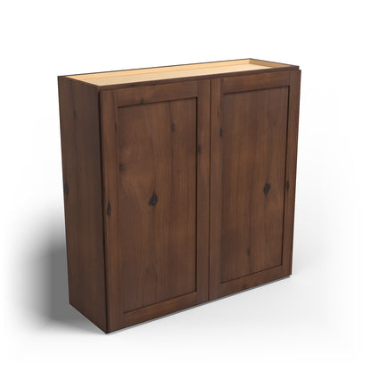 Special Order - 36" x 36" Wall Cabinet Rustic Walnut - W3636 36" Wall Cabinets GHI Rustic Walnut Special Order SPRWS Wall Cabinets