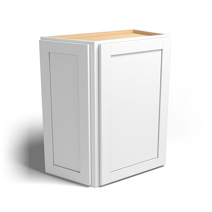 Special Order - 24" x 30" Wall Angle Corner Arcadia White Shaker - WAC2430 30" Wall Cabinets Arcadia White Corner Wall Cabinets GHI SPACW Special Order Wall Cabinets