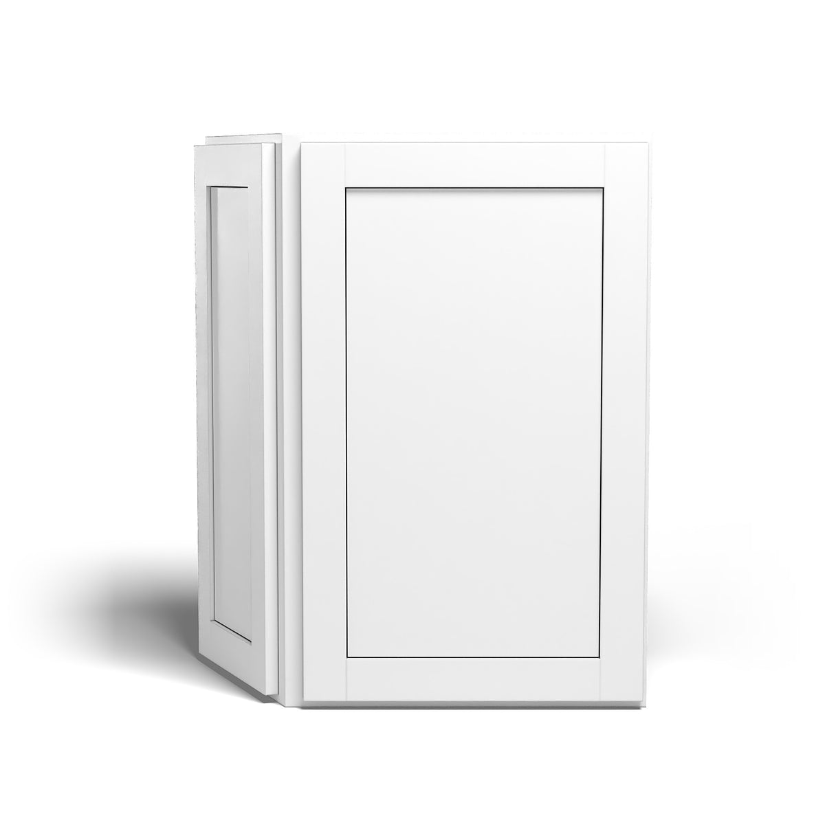 Special Order - 24" x 30" Wall Angle Corner Arcadia White Shaker - WAC2430 30" Wall Cabinets Arcadia White Corner Wall Cabinets GHI SPACW Special Order Wall Cabinets
