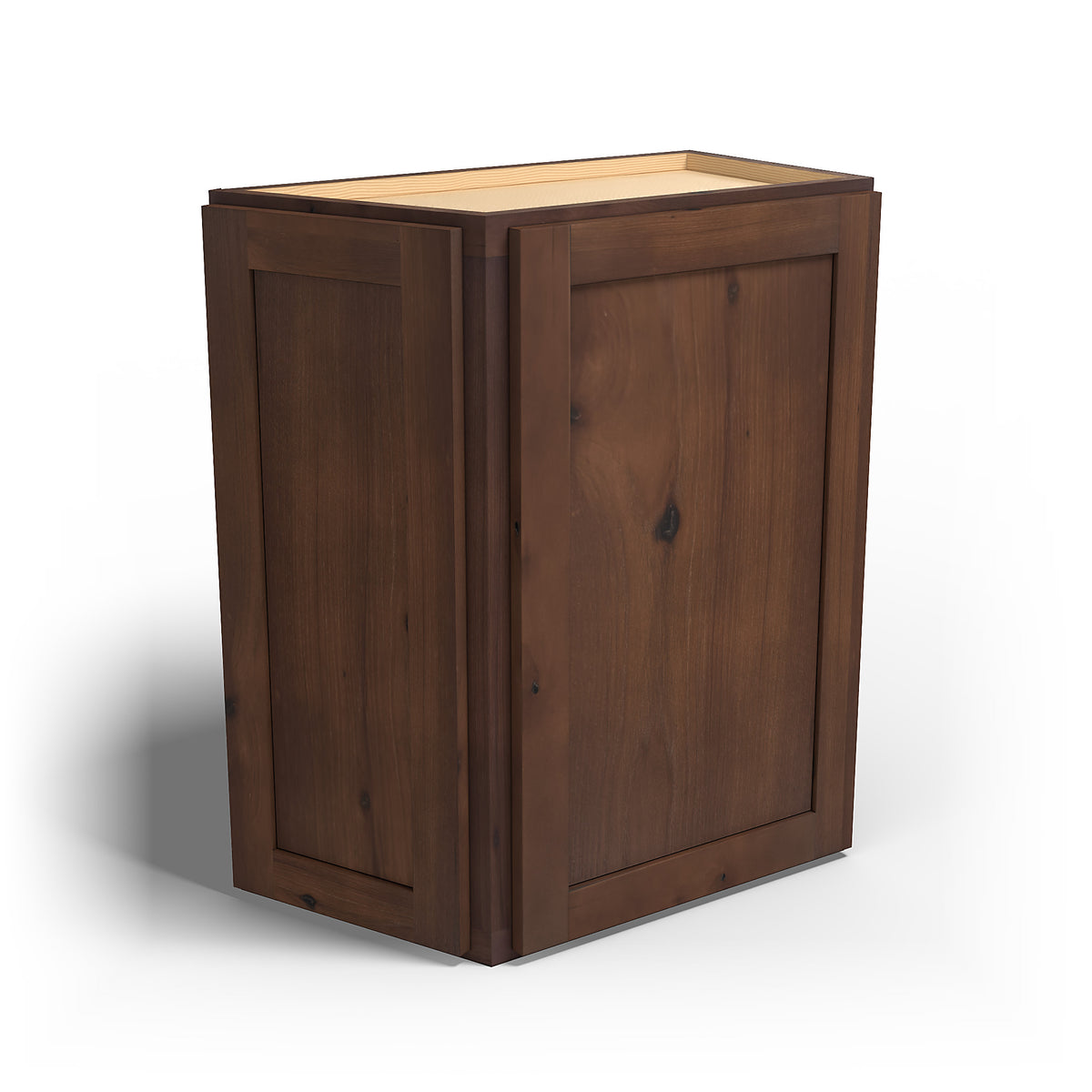 Special Order - 24" x 30" Wall Angle Corner Cabinet Rustic Walnut - WAC2430 30" Wall Cabinets Corner Wall Cabinets GHI Rustic Walnut Special Order SPRWS Wall Cabinets