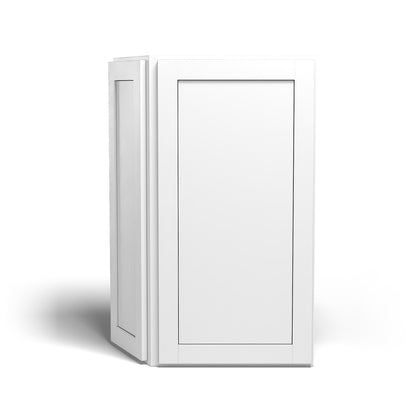 Special Order - 24" x 36" Wall Angle Corner Arcadia White Shaker - WAC2436 36" Wall Cabinets Arcadia White Corner Wall Cabinets GHI SPACW Special Order Wall Cabinets