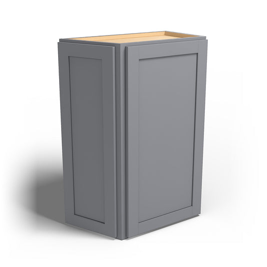 Special Order - 24" x 36" Wall Angle Corner Cabinet Pacific Gray - WAC2436 36" Wall Cabinets Corner Wall Cabinets GHI Pacific Gray Special Order SPPGS Wall Cabinets