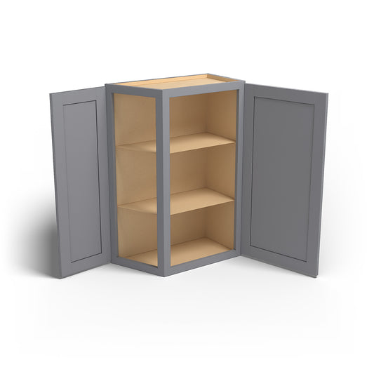Special Order - 24" x 36" Wall Angle Corner Cabinet Pacific Gray - WAC2436 36" Wall Cabinets Corner Wall Cabinets GHI Pacific Gray Special Order SPPGS Wall Cabinets