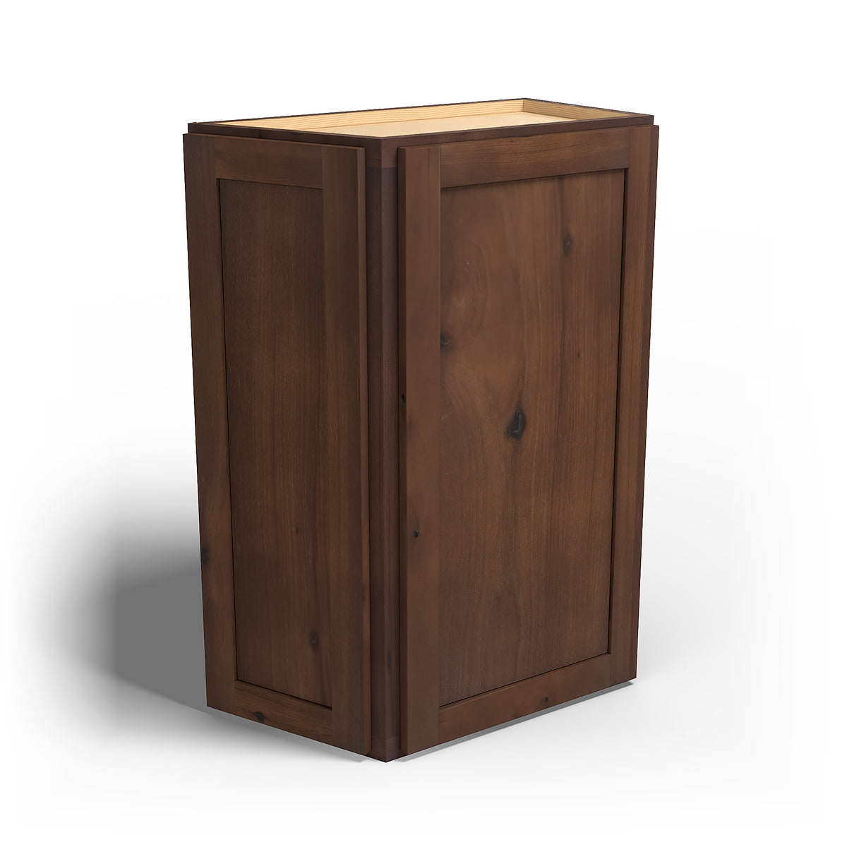 Special Order - 24" x 36" Wall Angle Corner Cabinet Rustic Walnut - WAC2436 36" Wall Cabinets Corner Wall Cabinets GHI Rustic Walnut Special Order SPRWS Wall Cabinets