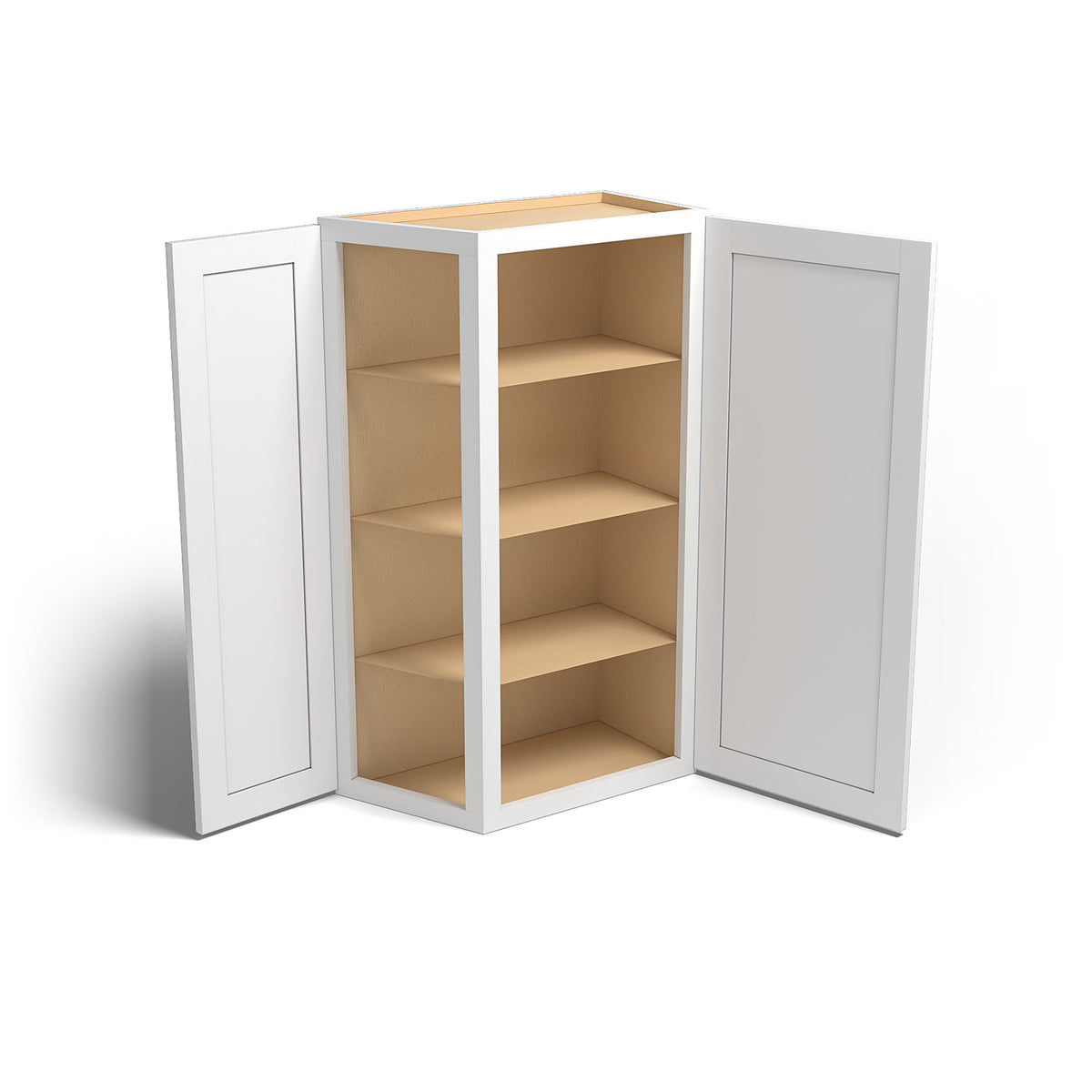 Special Order - 24" x 42" Wall Angle Corner Arcadia White Shaker - WAC2442 42" Wall Cabinets Arcadia White Corner Wall Cabinets GHI SPACW Special Order Wall Cabinets