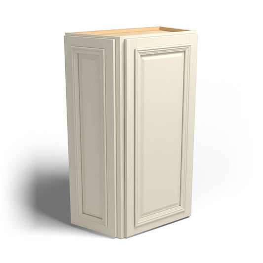 Special Order - 24" x 42" Wall Angle Corner Nantucket Linen - WAC2442 42" Wall Cabinets Corner Wall Cabinets GHI Nantucket Linen Special Order SPNTL Wall Cabinets