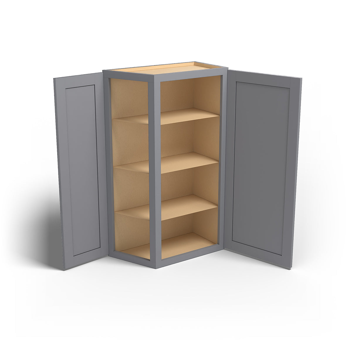 Special Order - 24" x 42" Wall Angle Corner Cabinet Pacific Gray - WAC2442 42" Wall Cabinets Corner Wall Cabinets GHI Pacific Gray Special Order SPPGS Wall Cabinets