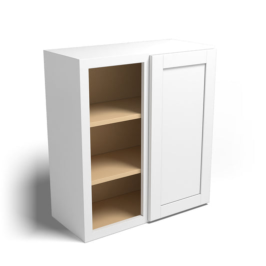 27" x 30 " Wall Blind Corner Cabinet Arcadia White Shaker - WBC2730