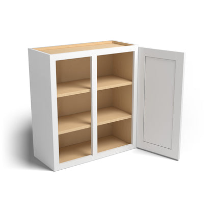 Special Order - 27" x 30 " Wall Blind Corner Cabinet Arcadia White Shaker - WBC2730 30" Wall Cabinets Arcadia White Corner Wall Cabinets GHI SPACW Special Order Wall Cabinets