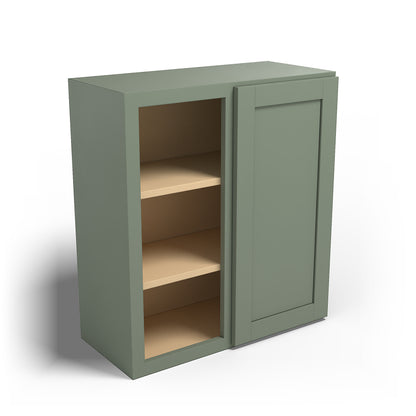 Special Order - 27" x 30" Wall Blind Corner Cabinet Forest Green - WBC2730