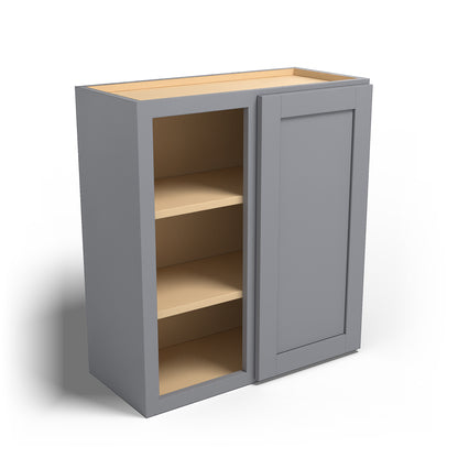 Special Order - 27" x 30" Wall Blind Corner Cabinet Pacific Gray - WBC2730 30" Wall Cabinets Corner Wall Cabinets GHI Pacific Gray Special Order SPPGS Wall Cabinets