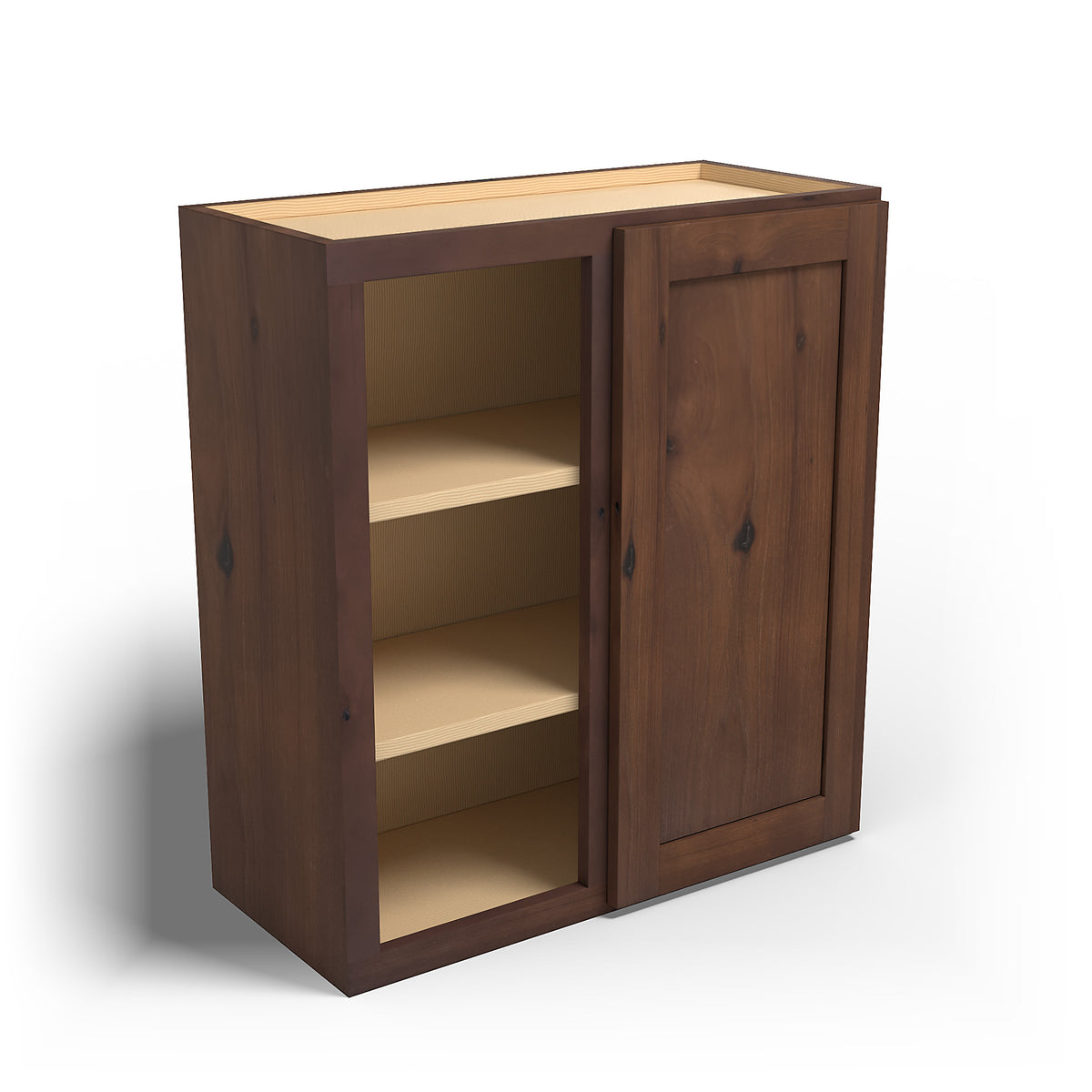 Special Order - 27" x 30" Wall Blind Corner Cabinet Rustic Walnut - WBC2730 30" Wall Cabinets Corner Wall Cabinets GHI Rustic Walnut Special Order SPRWS Wall Cabinets