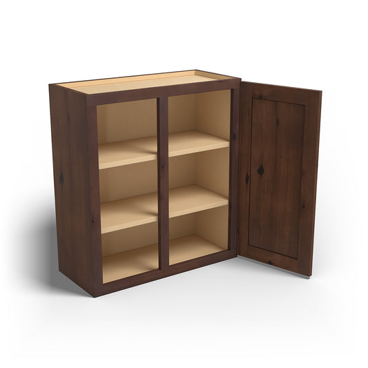 Special Order - 27" x 30" Wall Blind Corner Cabinet Rustic Walnut - WBC2730 30" Wall Cabinets Corner Wall Cabinets GHI Rustic Walnut Special Order SPRWS Wall Cabinets