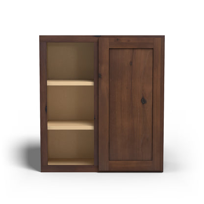 Special Order - 27" x 30" Wall Blind Corner Cabinet Rustic Walnut - WBC2730 30" Wall Cabinets Corner Wall Cabinets GHI Rustic Walnut Special Order SPRWS Wall Cabinets