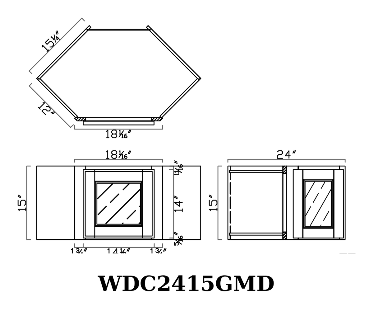 GHI line drawing WDC2415GMD