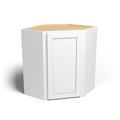Special Order - 24" x 30" Wall Diagonal Corner Arcadia White Shaker - WDC2430 30" Wall Cabinets Arcadia White Corner Wall Cabinets GHI SPACW Special Order Wall Cabinets