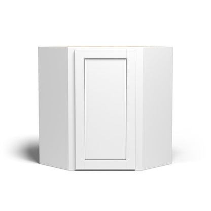 Special Order - 24" x 30" Wall Diagonal Corner Arcadia White Shaker - WDC2430 30" Wall Cabinets Arcadia White Corner Wall Cabinets GHI SPACW Special Order Wall Cabinets