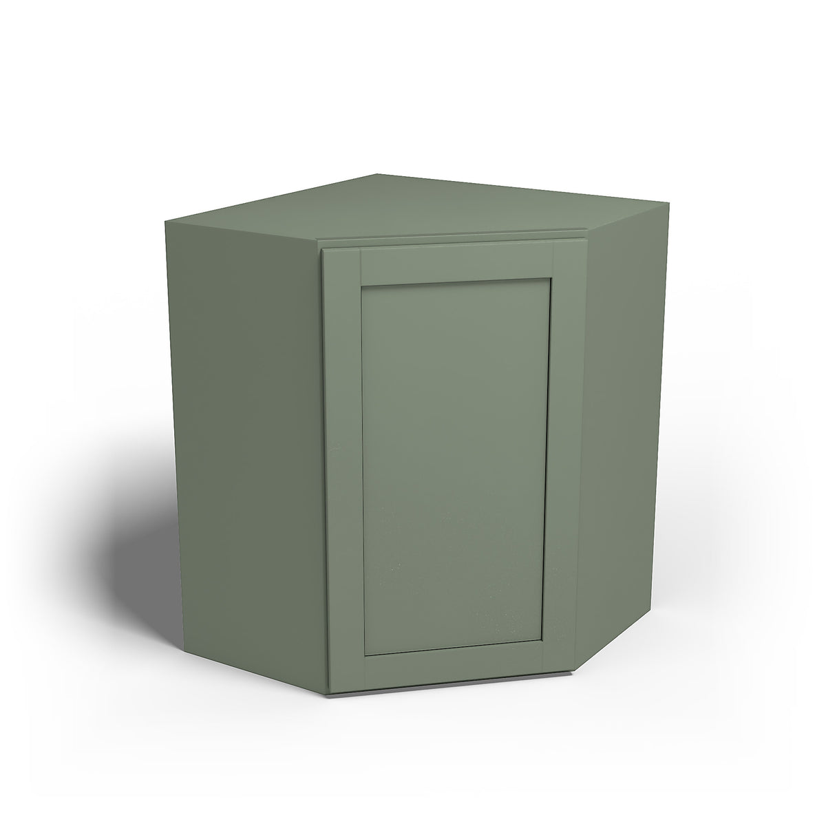 Special Order - 24" x 30" Wall Diagonal Corner Cabinet Forest Green - WDC2430