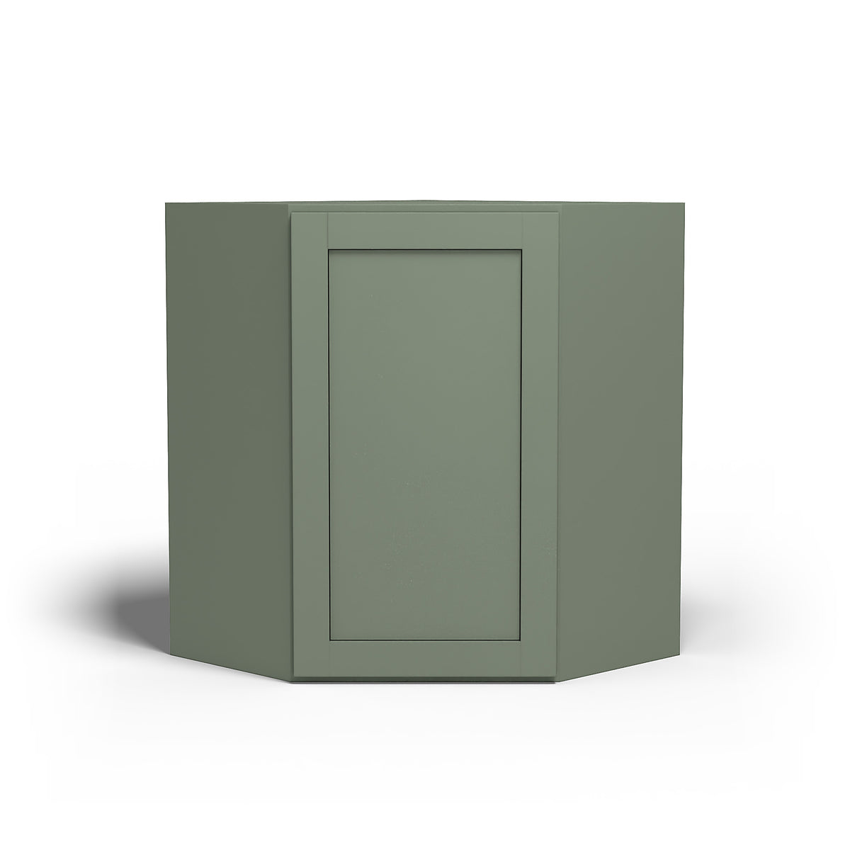 Special Order - 24" x 30" Wall Diagonal Corner Cabinet Forest Green - WDC2430