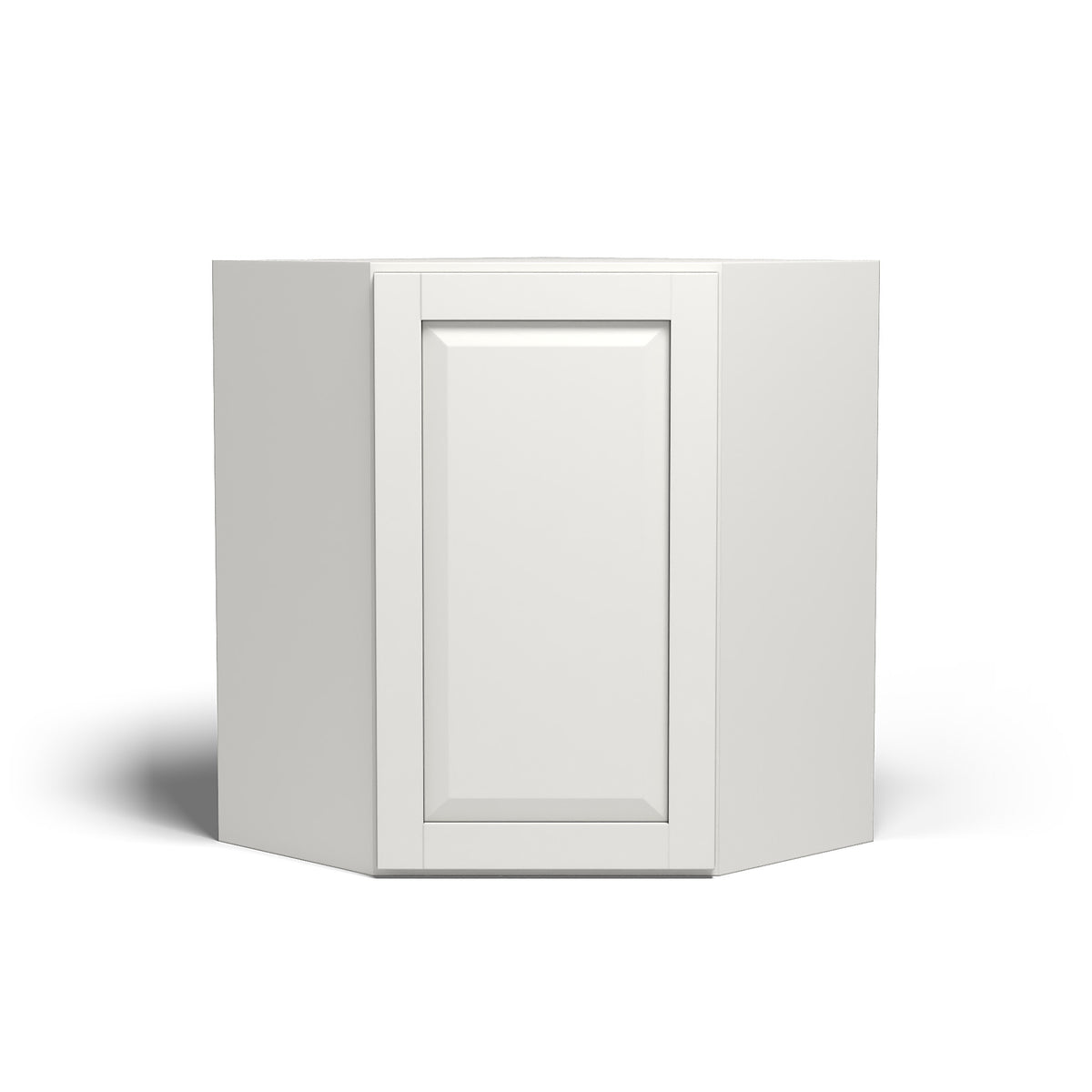 Special Order - 24" x 30" Wall Diagonal Corner Cabinet Newport White - WDC2430 30" Wall Cabinets Corner Wall Cabinets GHI Newport White Special Order SPNPW Wall Cabinets