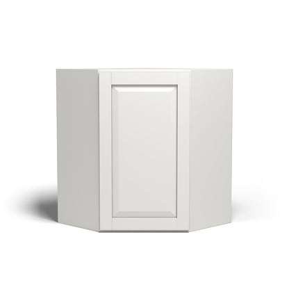 Special Order - 24" x 30" Wall Diagonal Corner Cabinet Newport White - WDC2430 30" Wall Cabinets Corner Wall Cabinets GHI Newport White Special Order SPNPW Wall Cabinets