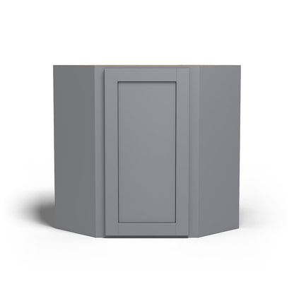 Special Order - 24" x 30" Wall Diagonal Corner Cabinet Pacific Gray - WDC2430 30" Wall Cabinets Corner Wall Cabinets GHI Pacific Gray Special Order SPPGS Wall Cabinets