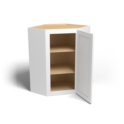 Special Order - 24" x 36" Wall Diagonal Corner Arcadia White Shaker - WDC2436 36" Wall Cabinets Arcadia White Corner Wall Cabinets GHI SPACW Special Order Wall Cabinets