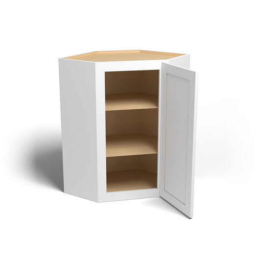 Special Order - 24" x 36" Wall Diagonal Corner Arcadia White Shaker - WDC2436 36" Wall Cabinets Arcadia White Corner Wall Cabinets GHI SPACW Special Order Wall Cabinets
