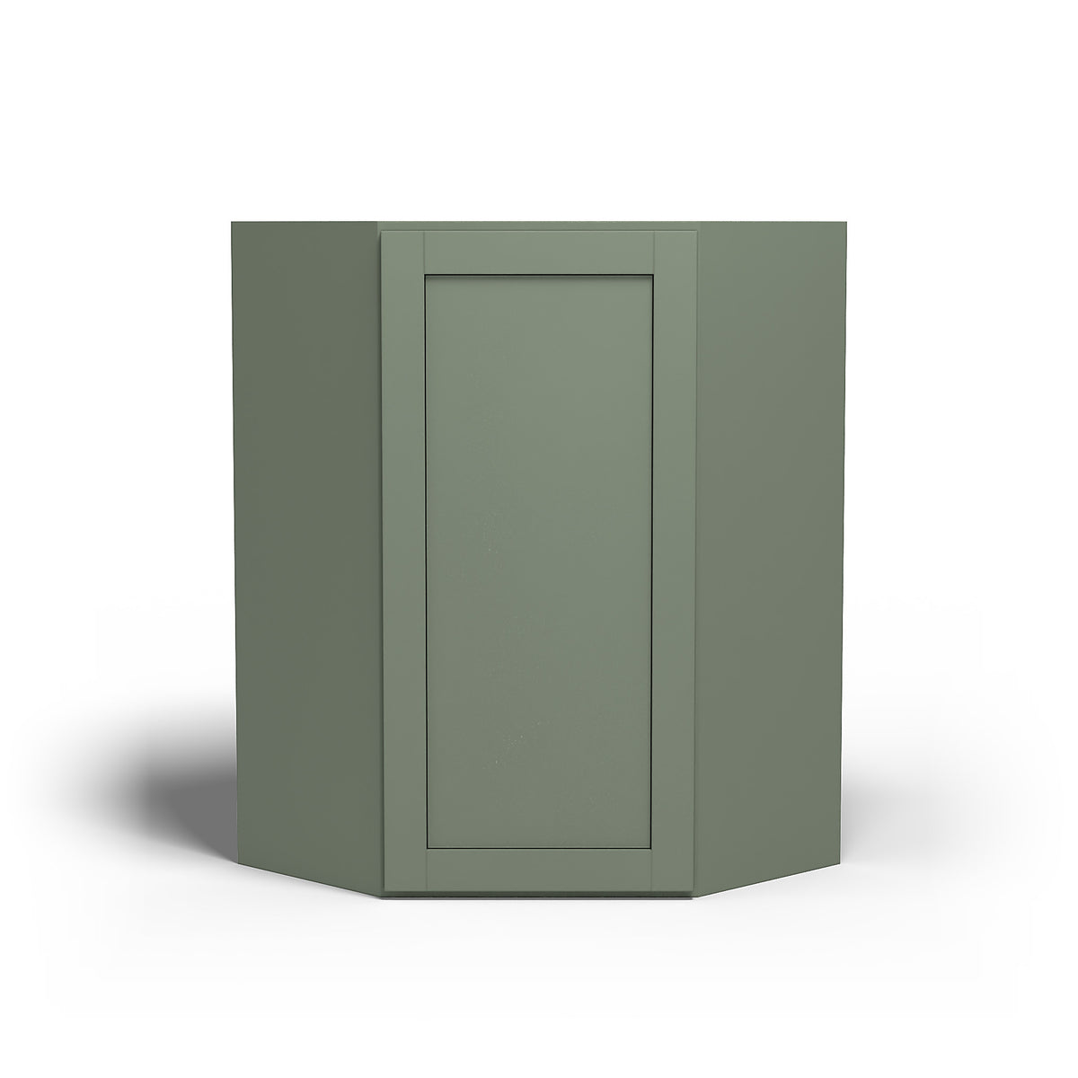 Special Order - 24" x 36" Wall Diagonal Corner Cabinet Forest Green - WDC2436