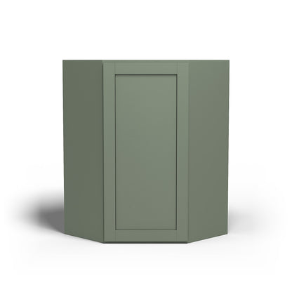 Special Order - 24" x 36" Wall Diagonal Corner Cabinet Forest Green - WDC2436